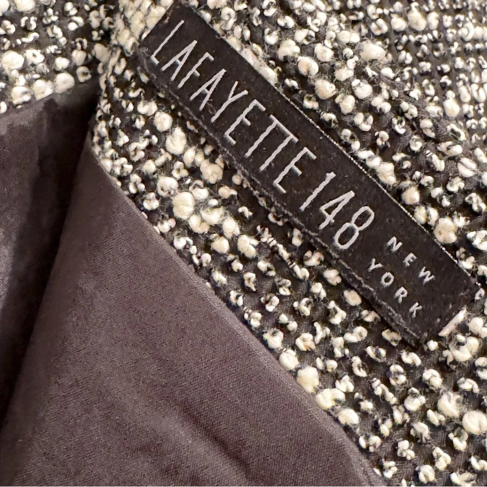 Lafayette 148 Womens Midi  Pencil Tweed Skirt Size 12